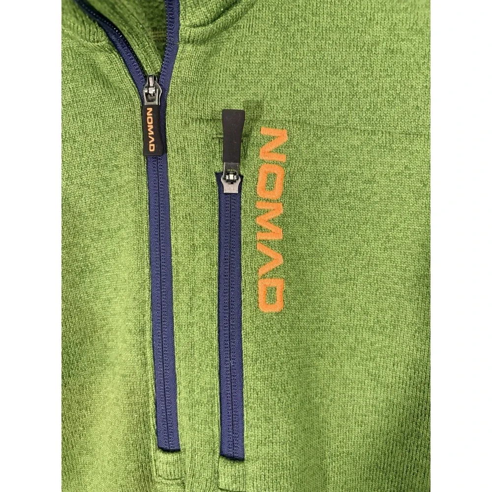 NOMAD OUTDOOR Mens Green 1/4 Zip Fleece Hunting Pullover Water Resistant XXL 2XL